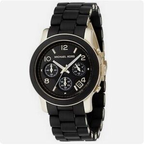 Michael Kors Oversized Runway Gold-Tone Chronograph Watch – 40mm – Box